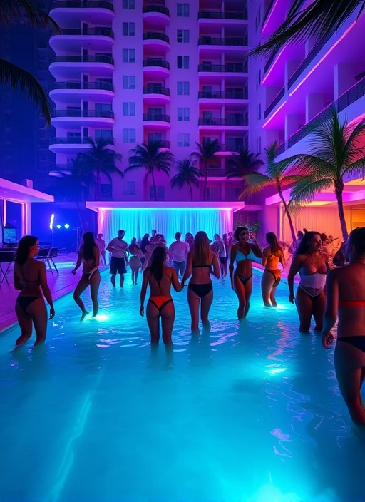 NEON POOL PARTY